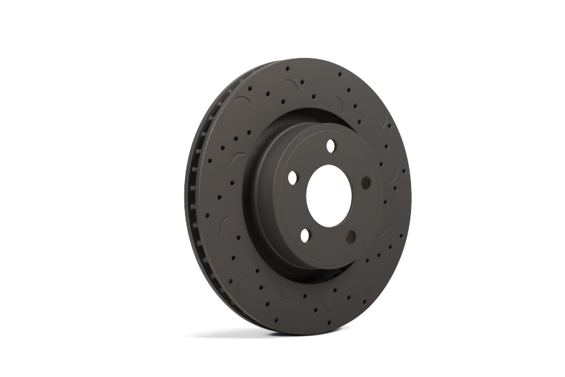 Hawk Performance HTC4971 Hawk Talon 2009 Infiniti FX50 Drilled and Slotted Front Brake Rotor Set