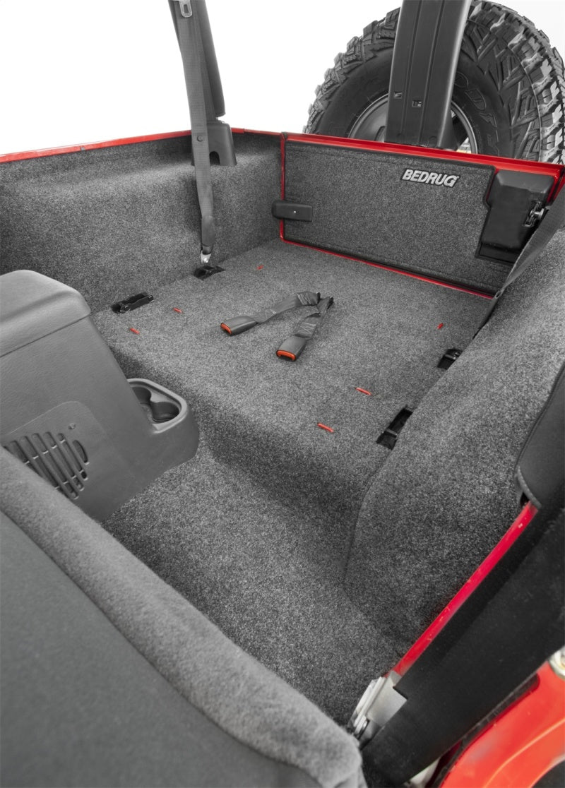 BedRug BRTJ97R 97-06 Jeep TJ Rear Cargo Kit (Incl Tailgate)