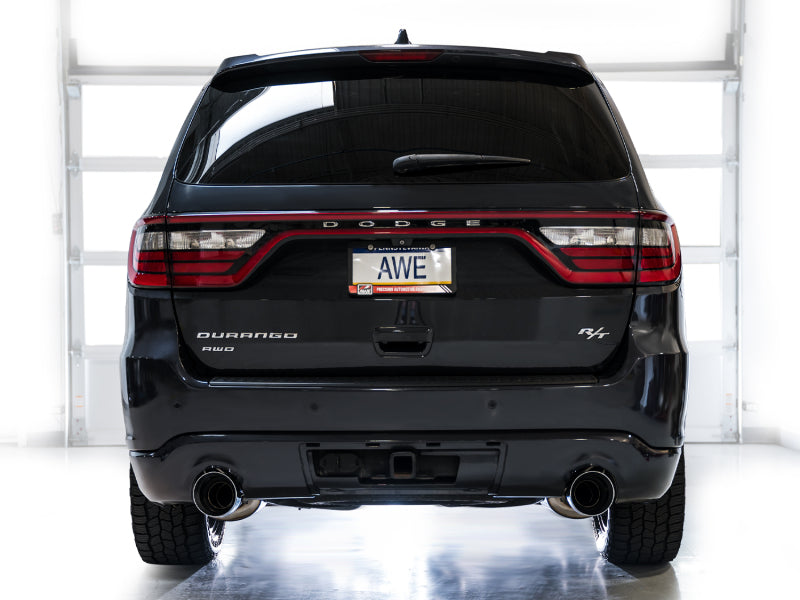 AWE Tuning 3020-32575 11-24 Dodge Durango 5.7L Track Edition Exhaust w/ Chrome Silver Tips