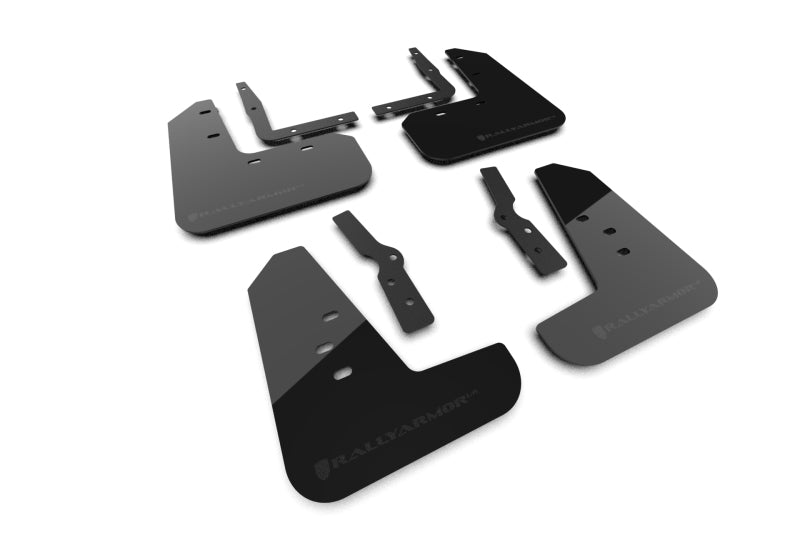 Rally Armor MF126-UR-BLK-MBK 2024+ Ford Mustang Black UR Mud Flap w/ Metallic Black Logo