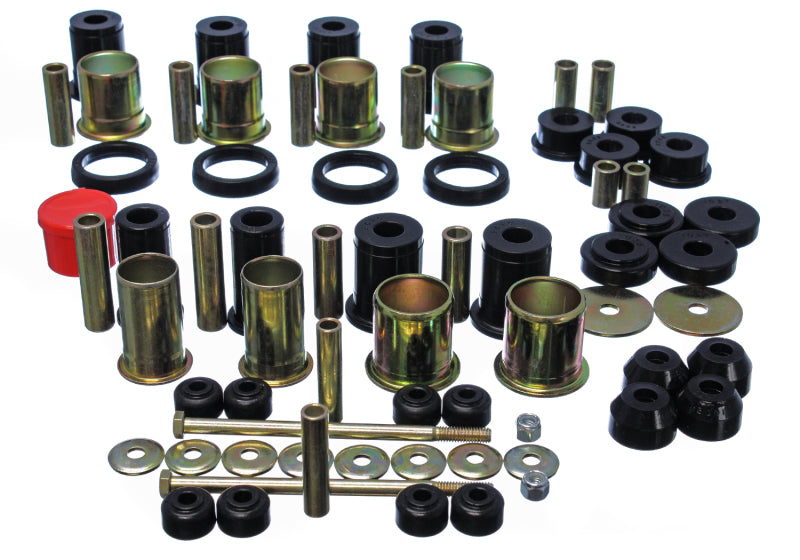 Energy Suspension 3.18131G 89-92 Chevrolet Camaro Black Hyper-flex Master Bushing Set