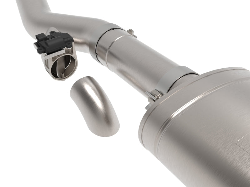 aFe 49-34140 Gemini XV 4in to Dual 3in 304 SS Cat-Back Exhaust w/ Cutout 19-21 GM Silverado/Sierra V8-6.2L