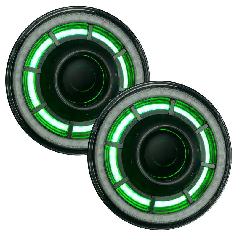 ORACLE Lighting 5876-334 0718 Jeep Wrangler JK Oculus 7in ColorSHIFT BiLED Projector Headlights SEE WARRANTY