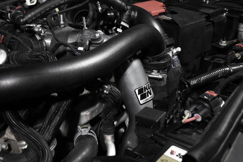 K&N Engineering 77-1020KC K&N 2023 Ford Bronco Raptor 3.0L V6 Aluminum Charge Pipe Kit - Gunmetal Gray