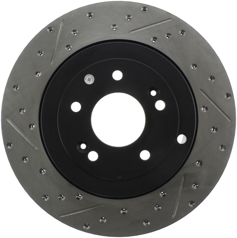 Stoptech 127.51035R StopTech 10 Hyundai Genesis Coupe w/ Factory Brembo Slotted & Drilled Right Rear Rotor