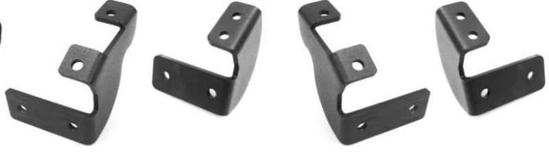 Go Rhino D64436TK 2022 Toyota Tundra Crew Max Brackets for Dominator Extreme SideSteps - Tex. Black