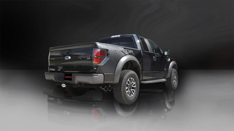 CORSA Performance 14760BLK Corsa 2011-2014 Ford F-150 Raptor 6.2L V8 145in Wheelbase Black Xtreme Cat-Back Exhaust