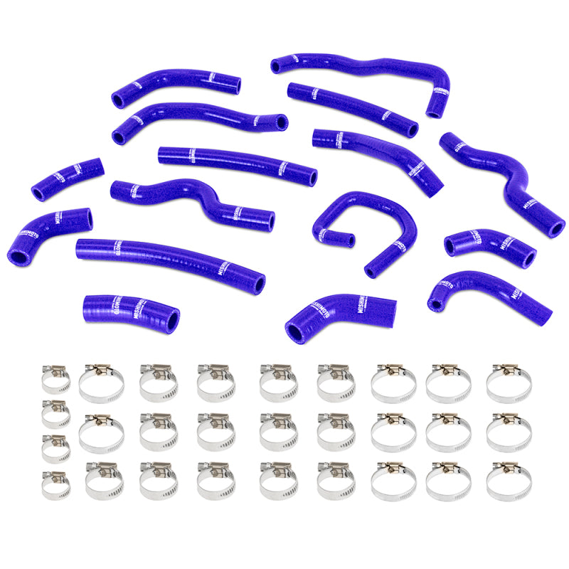 Mishimoto MMHOSE-LCR-99HHBL 98-07 Land Cruiser 4.7L V8 Silicone Heater Hose Kit - Blue