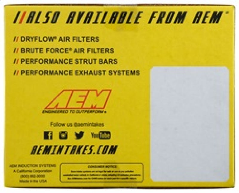 AEM Induction 21-796C 2015 Hyundai Genesis 3.8L-V6 F/I Silver Cold Air Intake
