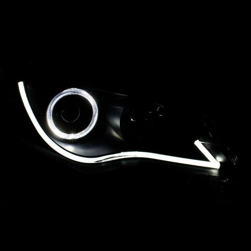 ANZO 121512 2012-2013 Toyota Camry Projector Headlights w/ Halo Black