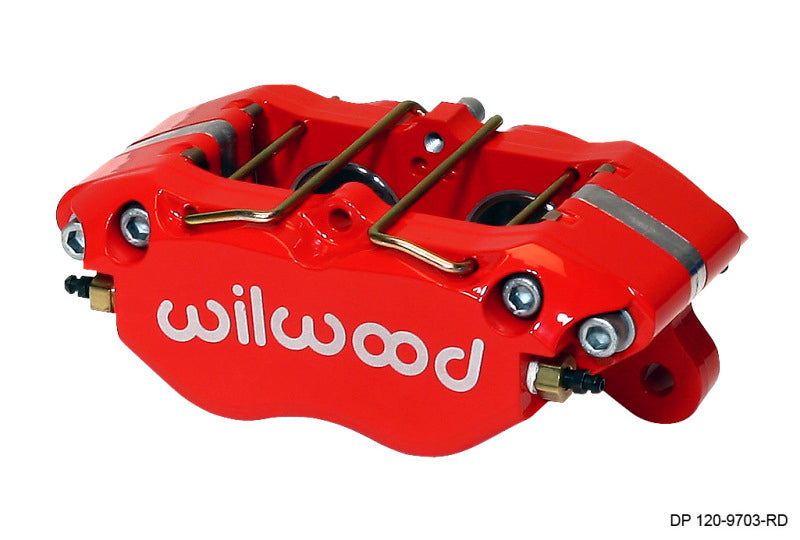 Wilwood 120-9703-RD Caliper-Dynapro 5.25in Mount - Red 1.38in Pistons .81in Disc
