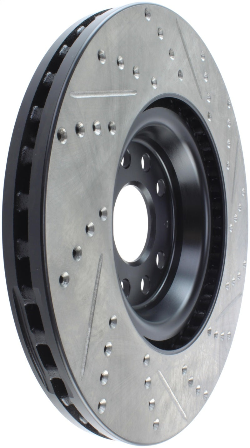 Stoptech 127.33144R StopTech Slotted & Drilled Sport Brake Rotor
