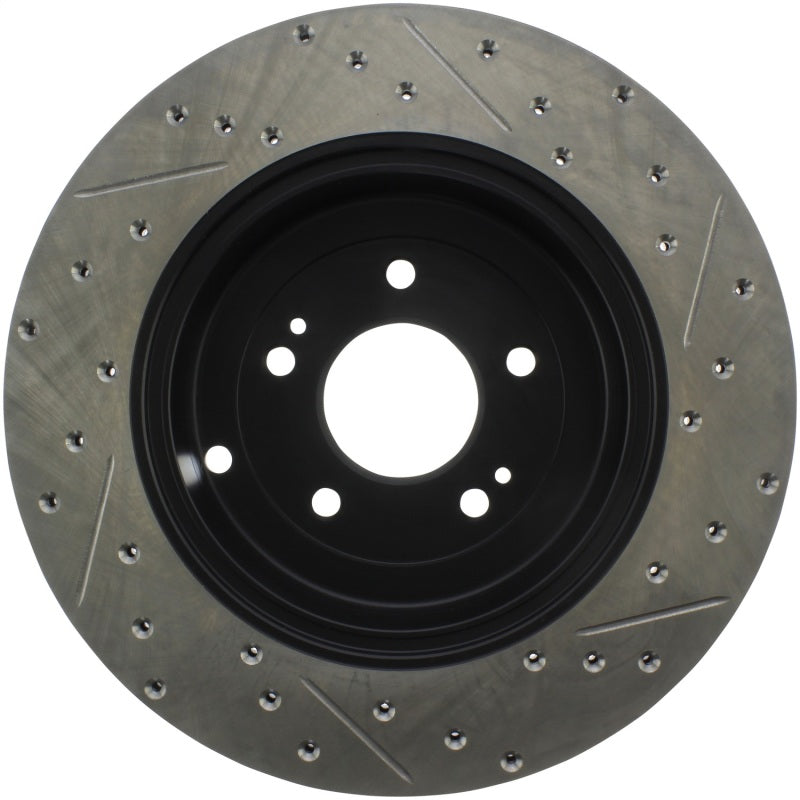 Stoptech 127.51035R StopTech 10 Hyundai Genesis Coupe w/ Factory Brembo Slotted & Drilled Right Rear Rotor