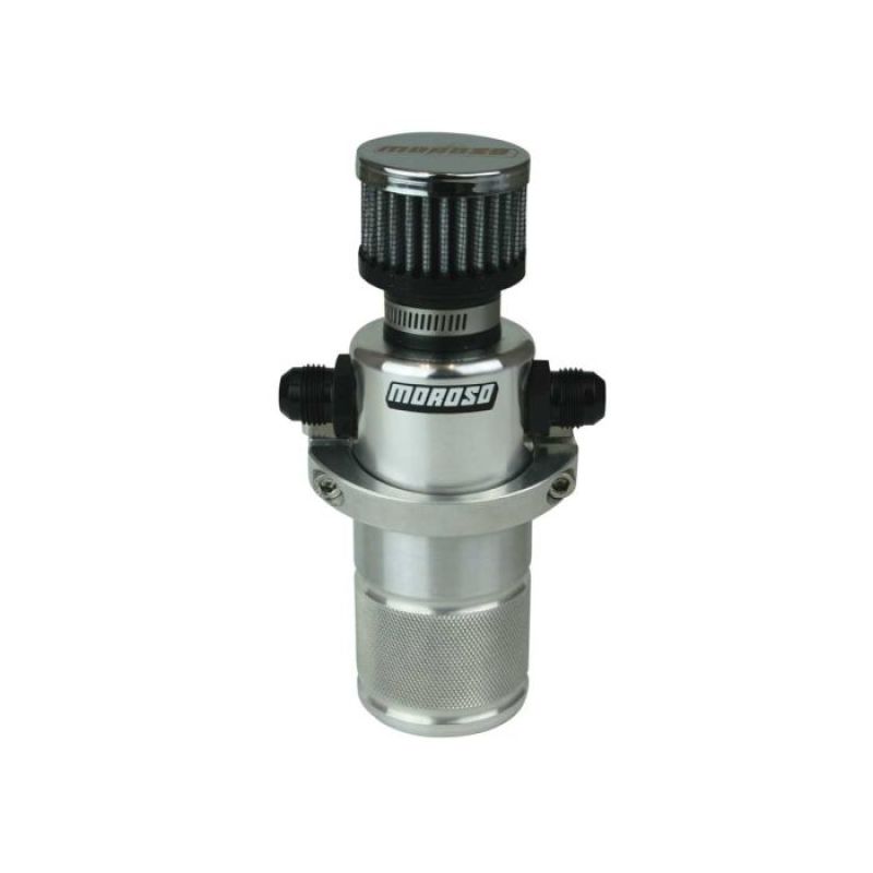 Moroso MOR85396 Compact Breather Tank Billet Alm. Polished