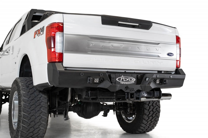 Addictive Desert Designs R160051280103 17-20 Ford Super Duty Bomber HD Rear Bumper w/ Mounts For Cube Lights