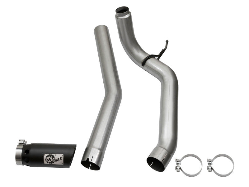 aFe 49-46113-B LARGE Bore HD DPF-Back SS Exhaust w/ Black Tip 2016 Nissan Titan XD V8-5.0L (td)