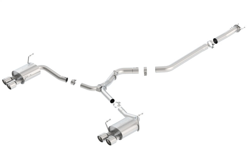 Borla 140595 15-16 Subaru WRX / STI 2.5L S-Type Cat-Back Exhaust Quad Rd RL Tips