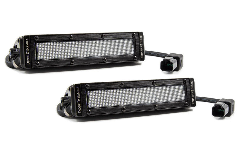 Diode Dynamics DD6032P 6 In LED Light Bar Single Row Straight SS6 - White Flood Light Bar (Pair)