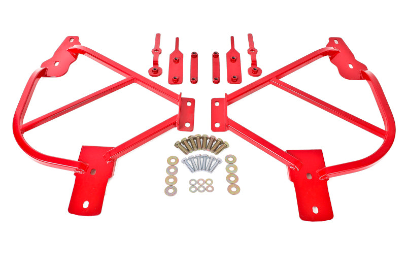 BMR Suspension SFC015R BMR 10-15 5th Gen Camaro Bolt-On Subframe Connectors - Red