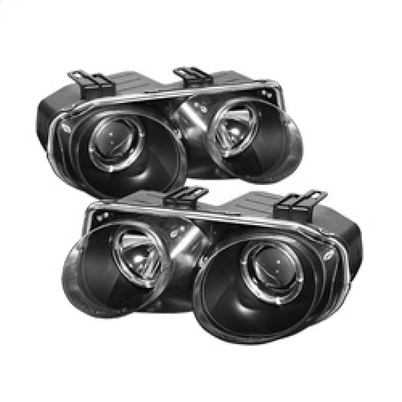 SPYDER 5008695 Spyder Acura Integra 98-01 Projector Headlights LED Halo -Black High H1 Low 9006 PRO-YD-AI98-HL-BK