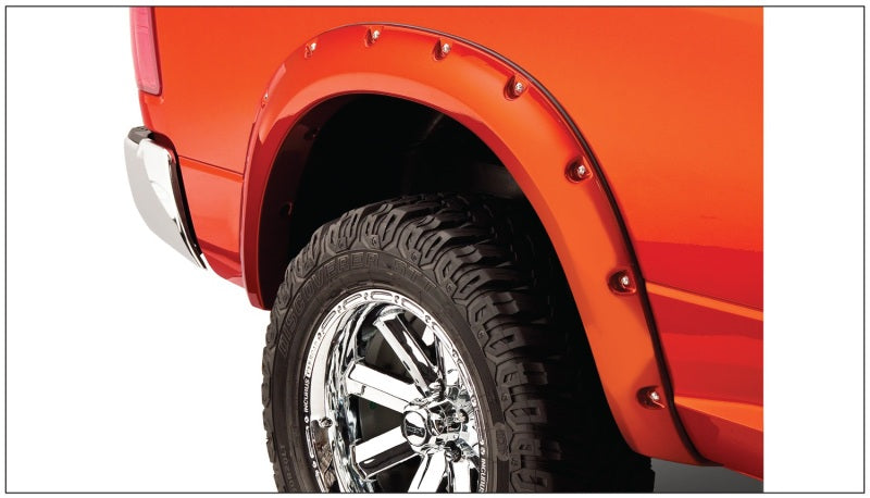 Bushwacker 50915-02 09-18 Dodge RAM 1500 Fleetside Pocket Style Flares 4pc 67.4/76.3/96.3in Bed - Black