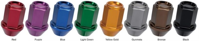 Project Kics WKIZ1K 12X1.50 Black Leggdura Racing Lug Nuts (Laser Logo) - 20 PCS