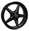 Race Star 92-510540B 92 Drag Star Bracket Racer 15x10 5x135BC 5.25BS Gloss Black Wheel