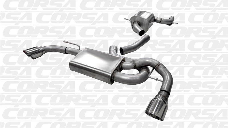 CORSA Performance 14491 Corsa 2010-2014 Volkswagen GTI Mk6 Polished Touring 3.0in Cat-Back Dual Exit Polished Pro-SeriesTips