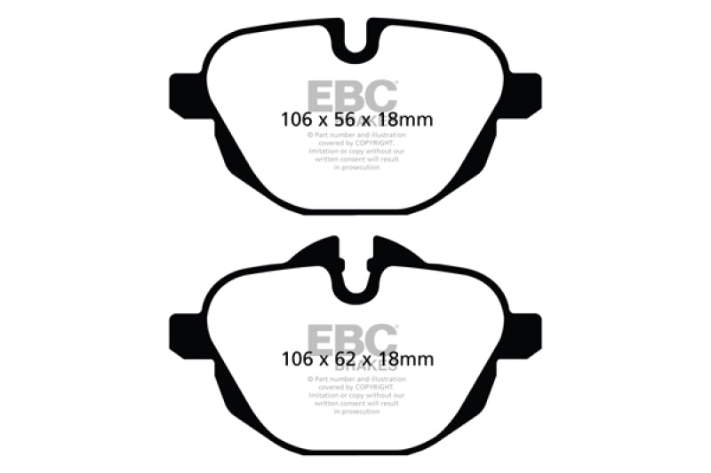 EBC DP42047R 14+ BMW i8 1.5 Turbo/Electric Yellowstuff Rear Brake Pads