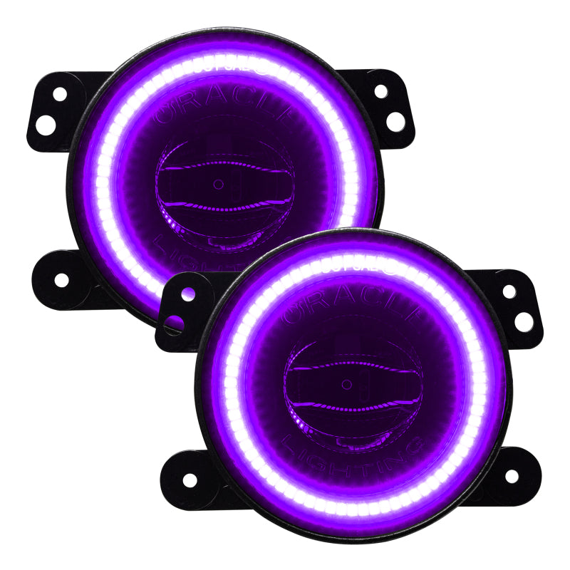 ORACLE Lighting 5846-332 Oracle Jeep Wrangler JK/JL/JT High Performance W LED Fog Lights - ColorSHIFT - Dynamic SEE WARRANTY