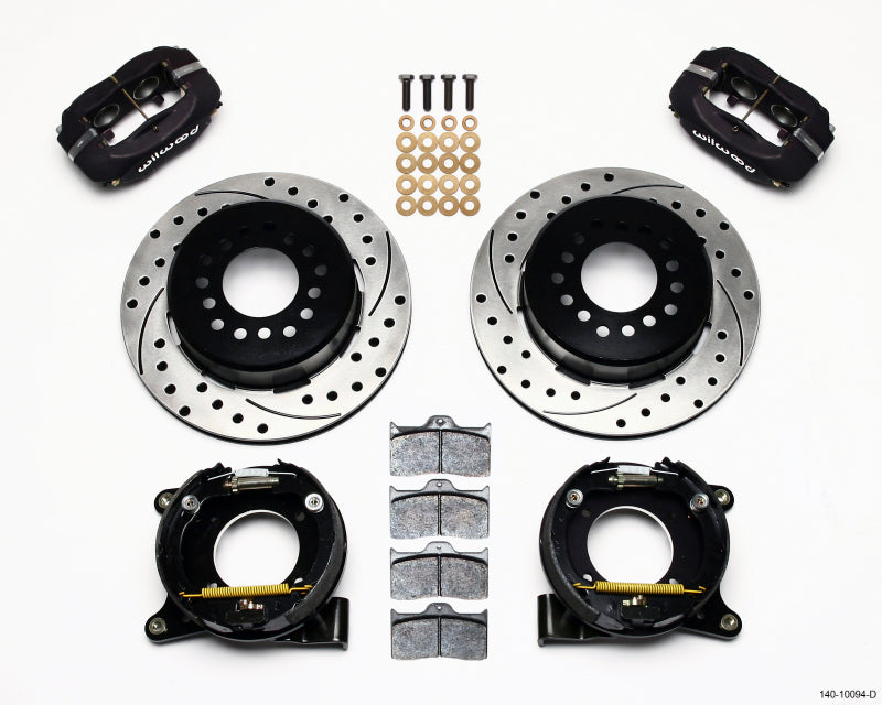 Wilwood 140-10094-D Forged Dynalite P/S Park Brake Kit Drilled Chevy C-10 2.42 Offset 5-lug