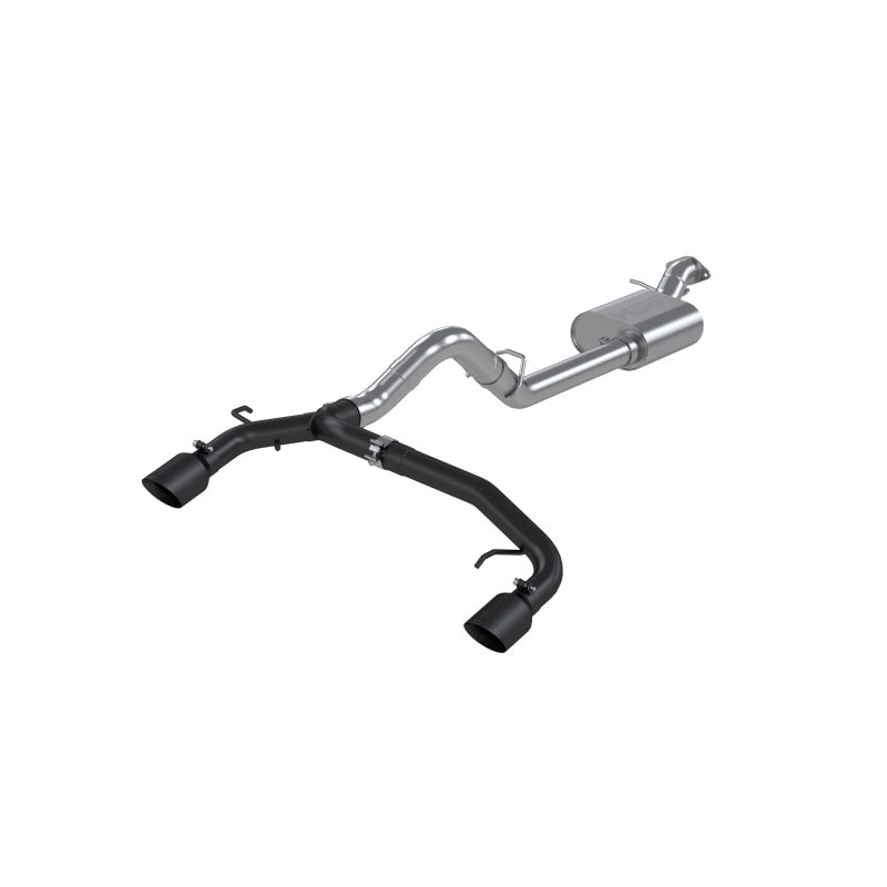 MBRP S5241BLK 21-22 Ford Bronco 2.3/2.7L EcoBoost 2/4-Dr 3in Catback Dual Split Rear Exit BLK AL