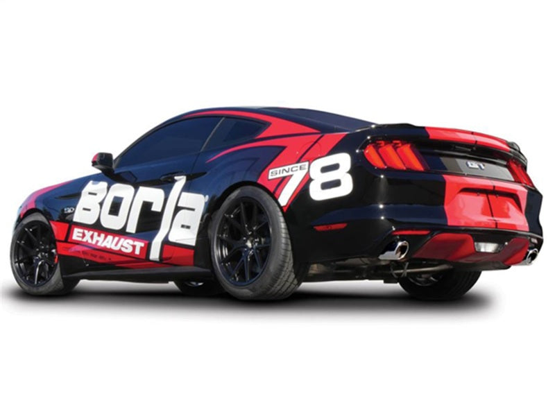 Borla 140590 S-Type Cat-Back 15-17 Ford Mustang GT 5.0L V8 MT/AT 2.5in pipe 4in tip