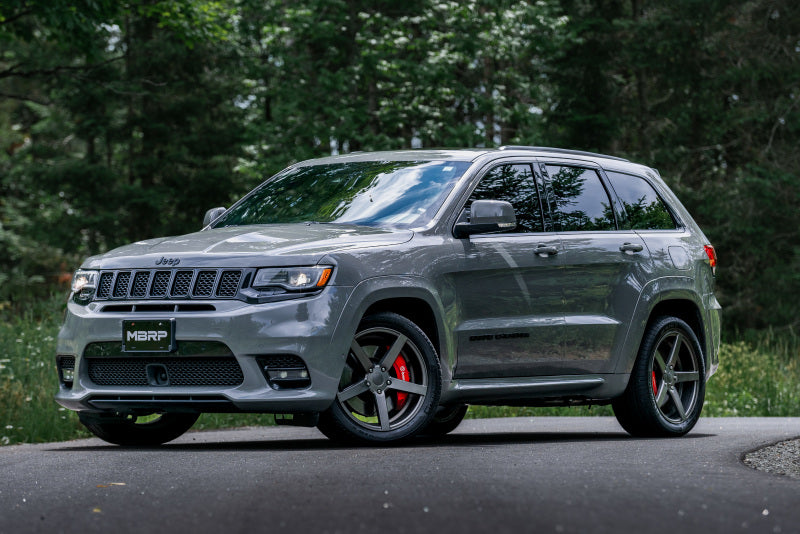 MBRP S55253CF 2012+ Jeep Grand Cherokee SRT 6.4L 3in Dual Rear Exit T304SS Catback Exhaust - CF Tips