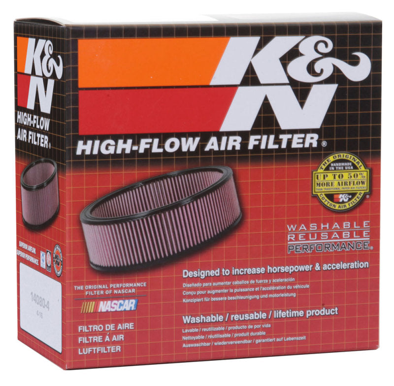 K&N Engineering 56-9327 K&N Custom Racing Assembly - Round Tapered - Red 1.656in Neck Flange - 2.25in Over Height