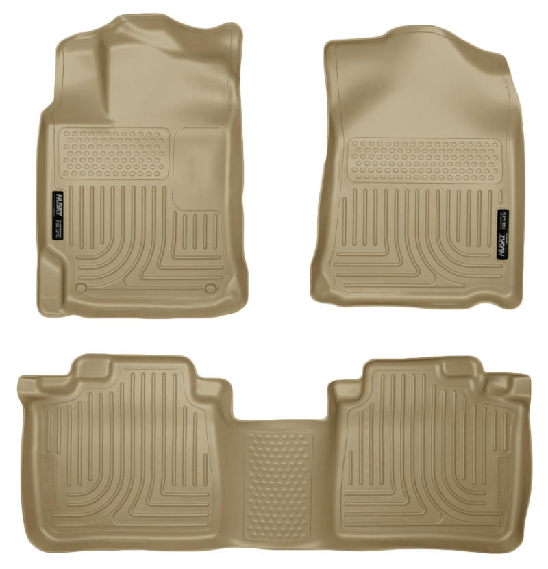 Husky Liners 99553 10-13 Lexus RX350/RX450h WeatherBeater Tan Front & 2nd Seat Floor Liners