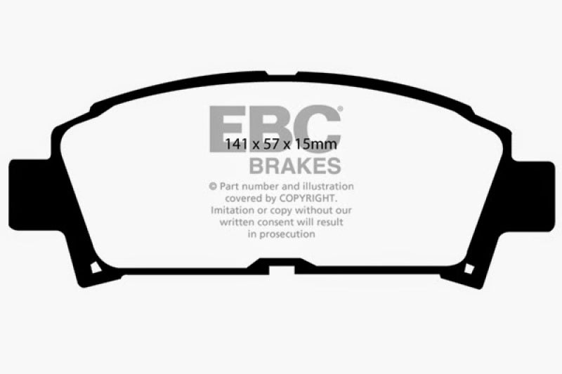 EBC DP4995R 93-95 Toyota MR2 2.0 Turbo Yellowstuff Front Brake Pads