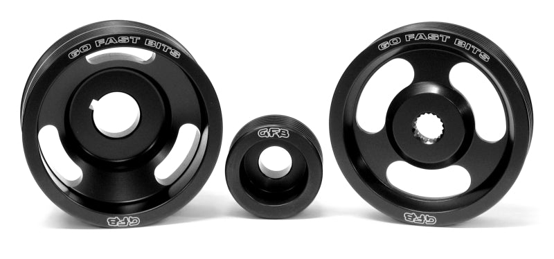 Go Fast Bits 2010 GFB 04-10 WRX/STI 3 Piece Under-Drive Pulley Kit w/ Belts (Crank Alternator & Power Steering)