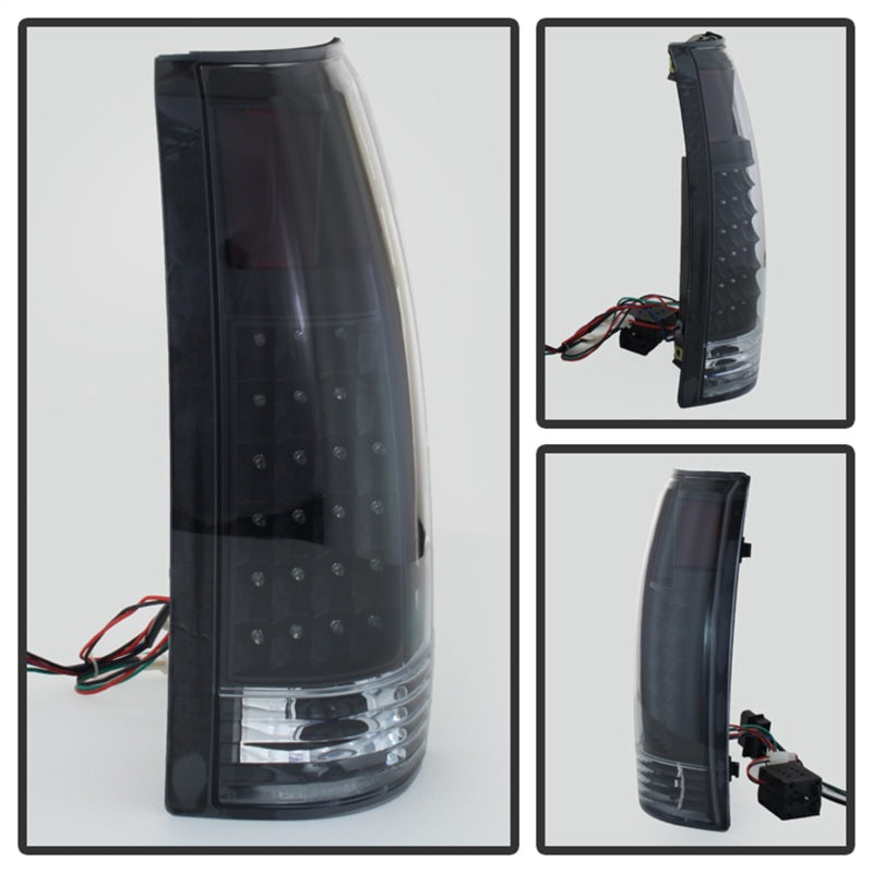 SPYDER 9022449 xTune Yukon Denali 99-00 LED Tail Lights Black ALT-JH-CCK88-LED-BK