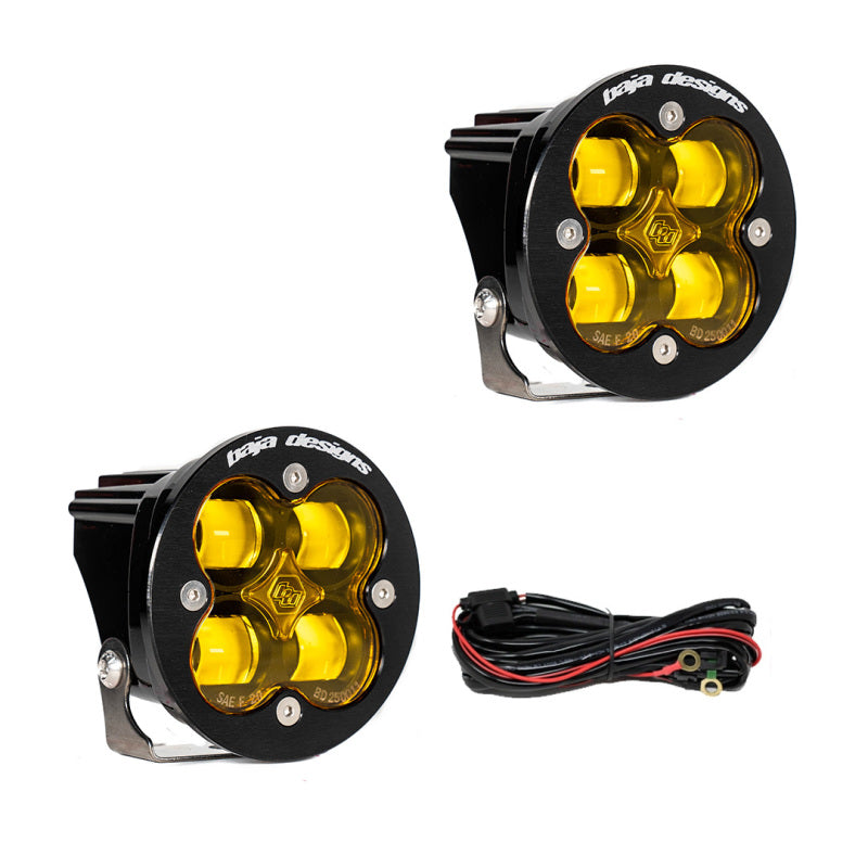 Baja Designs 247816 Squadron R SAE LED Spot Light - Amber - Pair