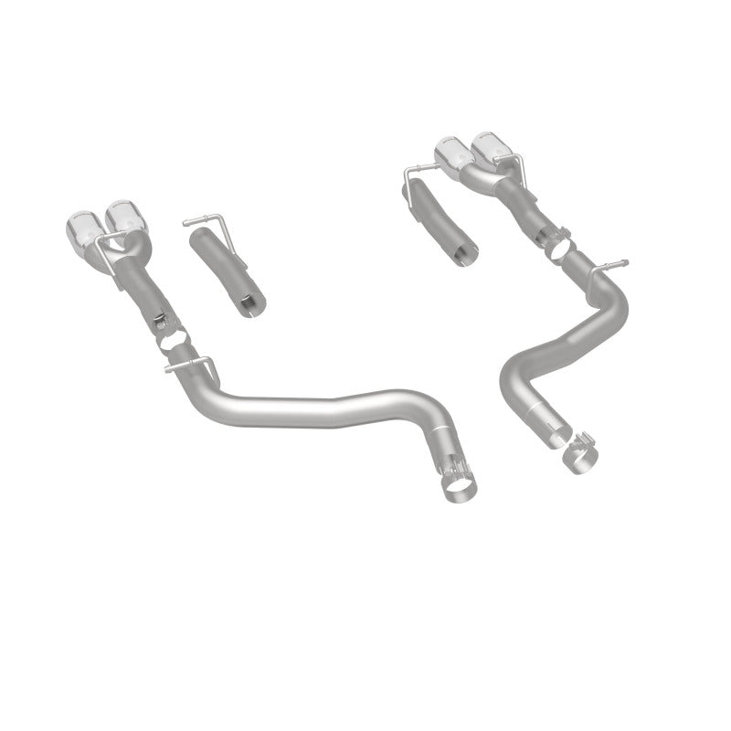 Magnaflow 19218 MagnaFlow Axle-Back, SS, 2.5in, Quad Split Rear 3.5in Tip 2015 Dodge Challenger 3.6L V6