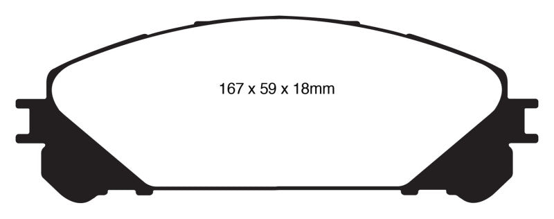 EBC DP61837 10+ Lexus RX350 3.5 (Japan) Greenstuff Front Brake Pads