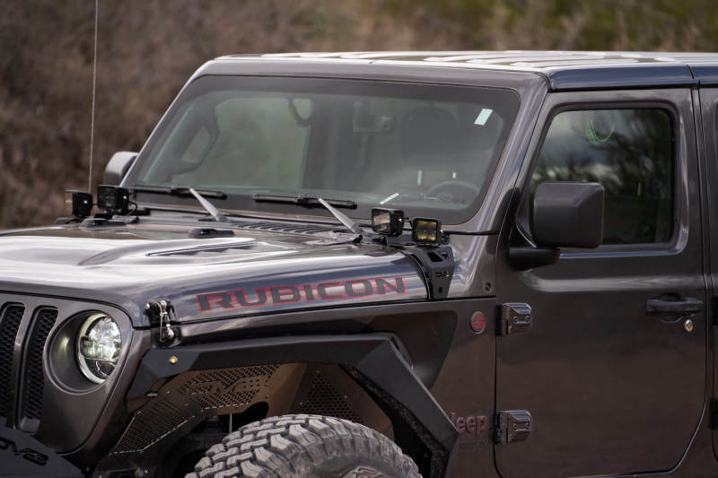 DV8 Offroad LBJL-04 18-22 Jeep Gladiator JT Cowl Light Bar Bracket
