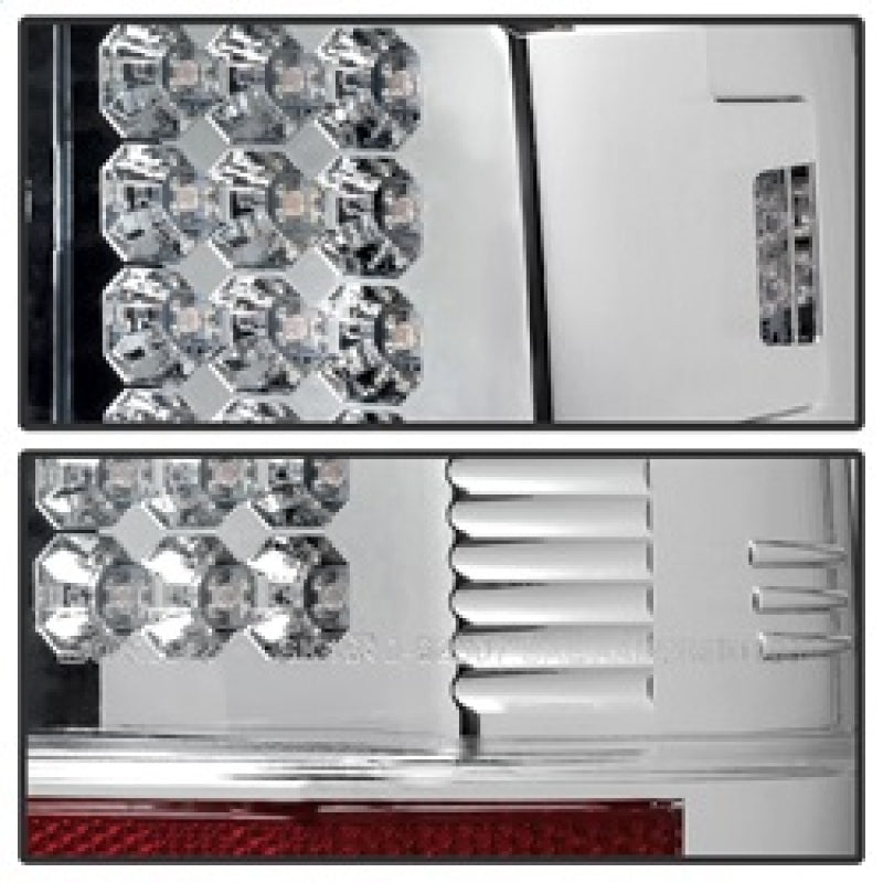 SPYDER 5003904 Spyder Ford Super Duty 08-15 LED Tail Lights Chrome ALT-YD-FS07-LED-C