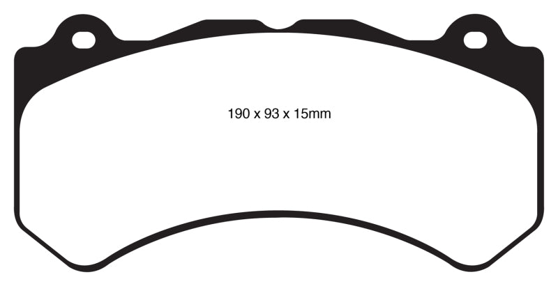 EBC DP41853R 16+ Cadillac ATS-V 3.6 Twin Turbo Yellowstuff Front Brake Pads