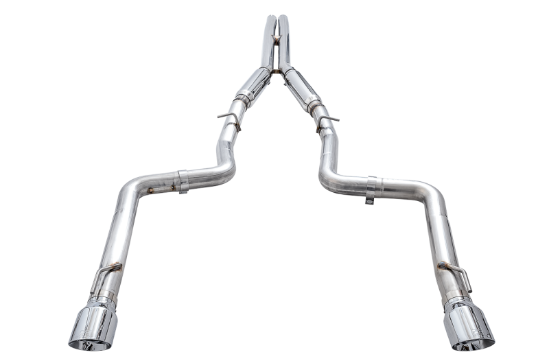 AWE Tuning 3015-32112 2015+ Dodge Charger 6.4L/6.2L Supercharged Track Edition Exhaust - Chrome Silver Tips