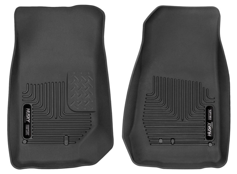 Husky Liners 53571 2007-2014 Jeep Wrangler (2Dr/4Dr Unlimited) X-Act Contour Black Front Floor Liners
