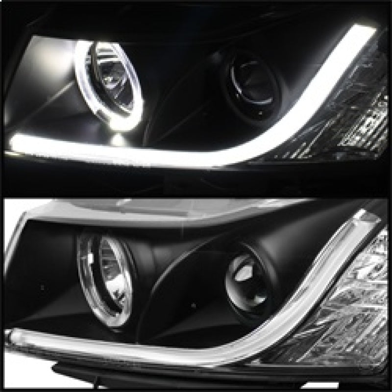 SPYDER 5074164 Spyder Chevy Cruze 11-14 Projector Headlights Light Tube DRL Blk PRO-YD-CCRZ11-LTDRL-BK