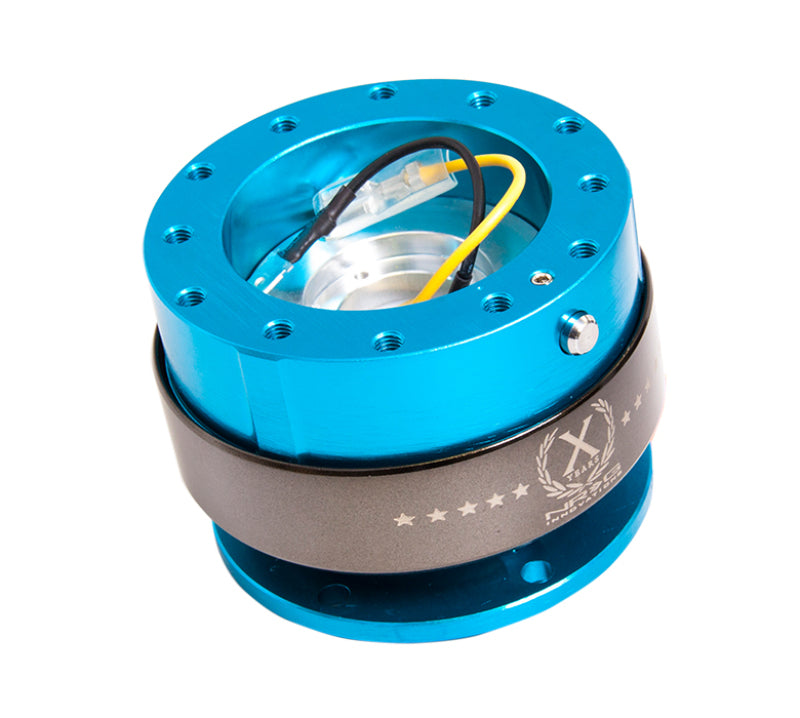 NRG SRK-200NB Quick Release Gen 2.0 - New Blue Body / Titanium Chrome Ring