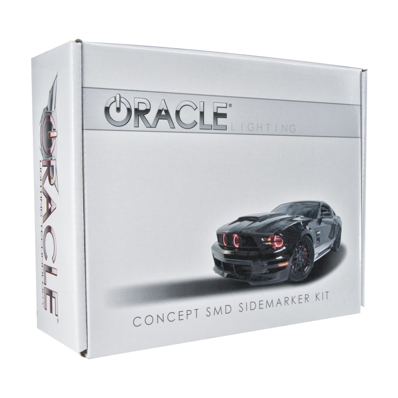 ORACLE Lighting 9700-CY-T Oracle 10-14 Ford Mustang Concept Sidemarker Set - Tinted - Competition Orange (CY)